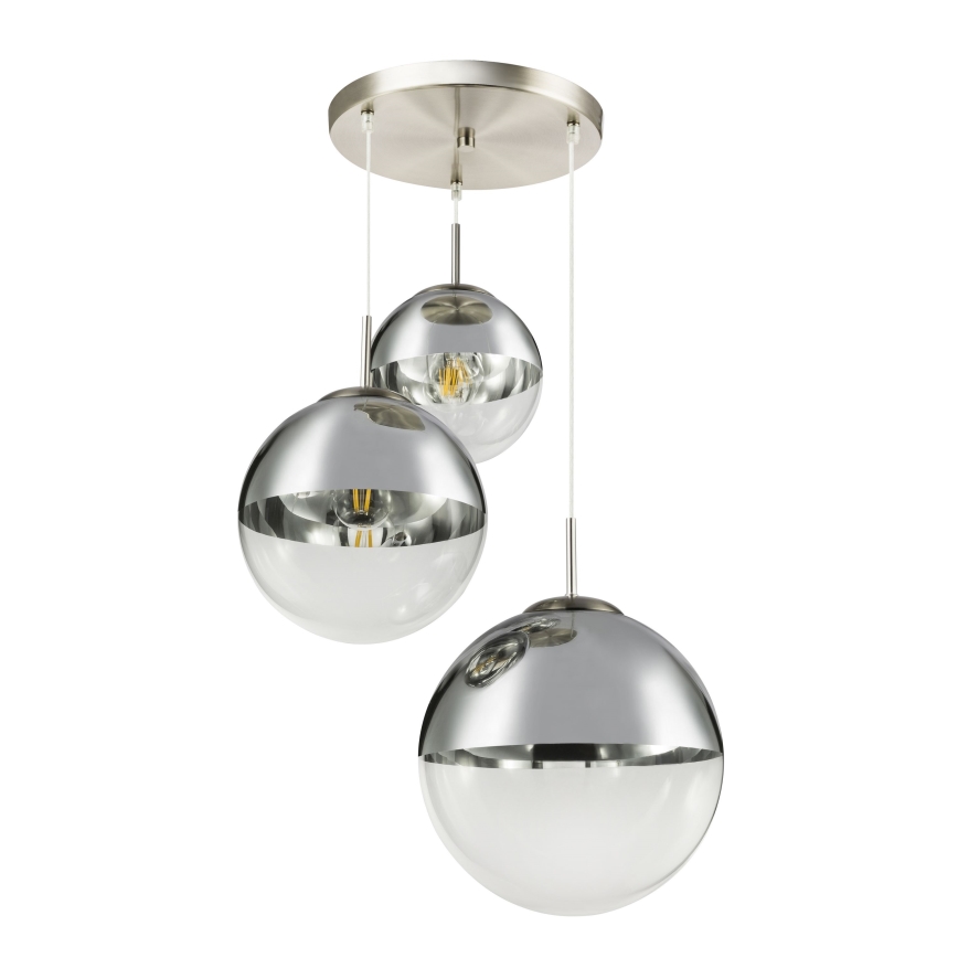 Globo - Hanglamp aan een koord 3xE27/40W/230V diameter 51 cm