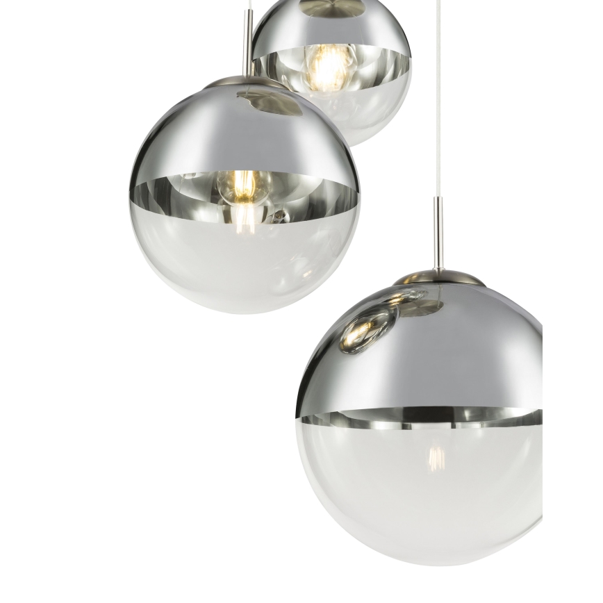 Globo - Hanglamp aan een koord 3xE27/40W/230V diameter 51 cm