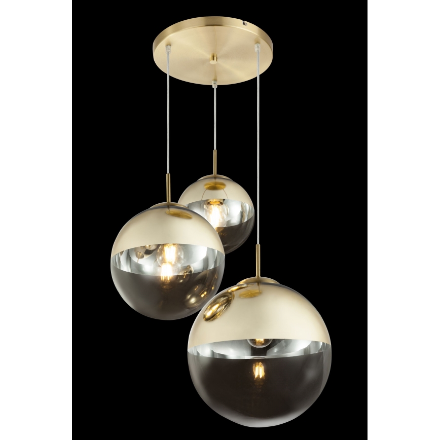 Globo - Hanglamp aan een koord 3xE27/40W/230V diameter 51 cm