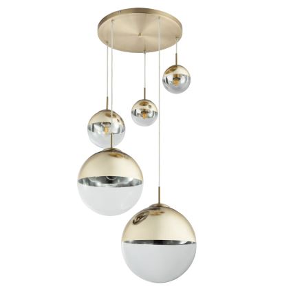 Globo - Suspension filaire 5xE27/40W/230V d. 65 cm