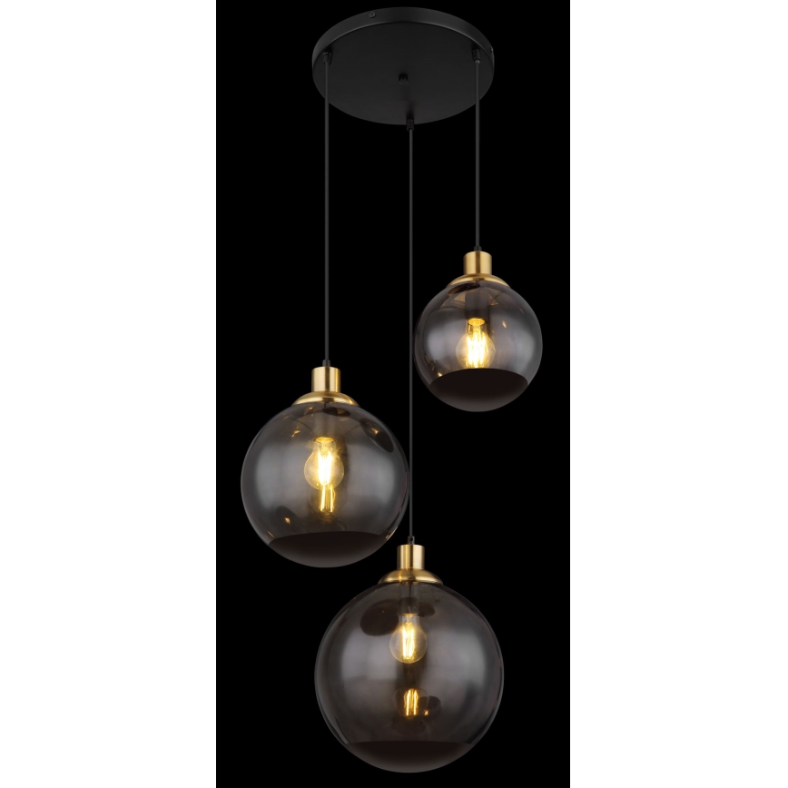 Globo - Suspension filaire 3xE27/40W/230V