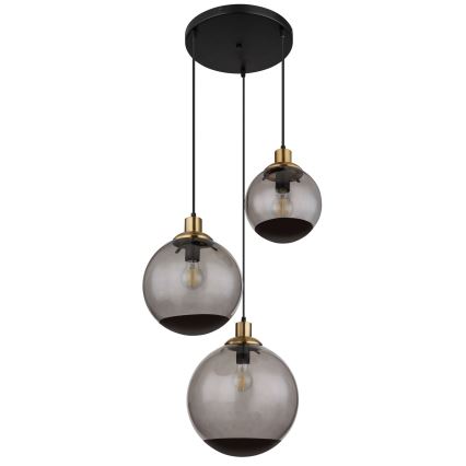Globo - Suspension filaire 3xE27/40W/230V