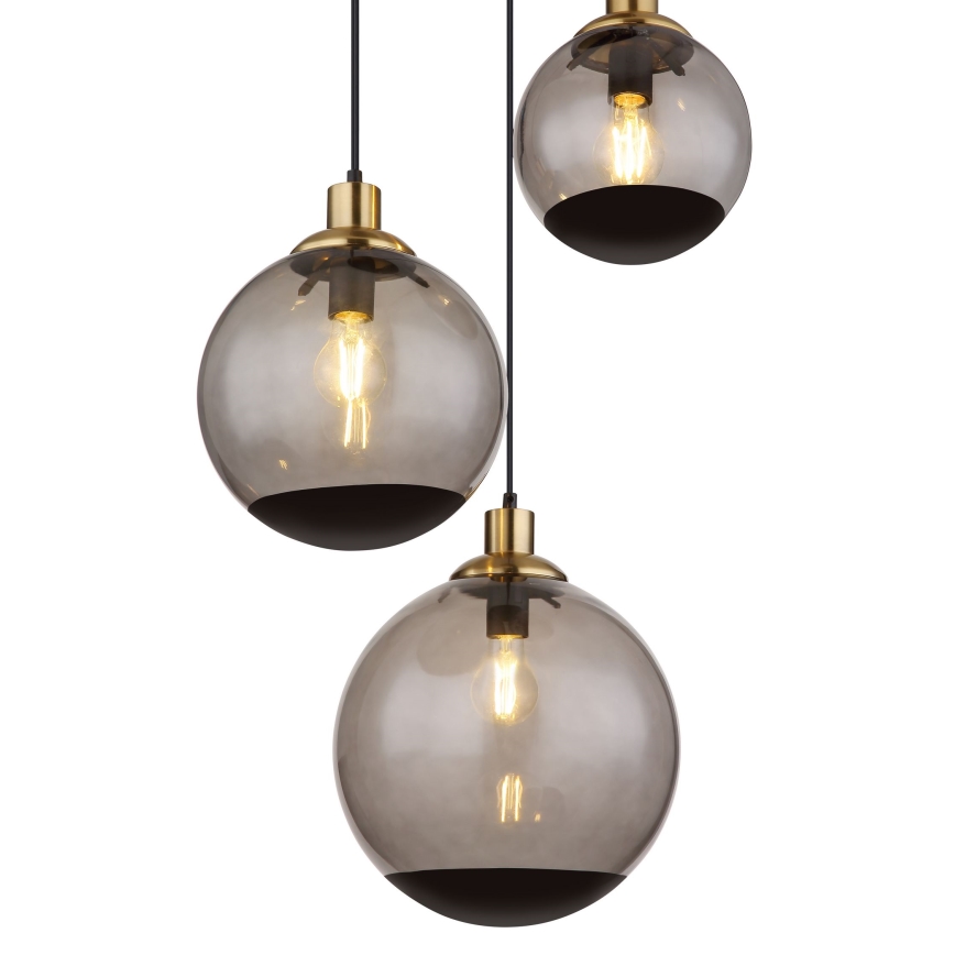 Globo - Suspension filaire 3xE27/40W/230V