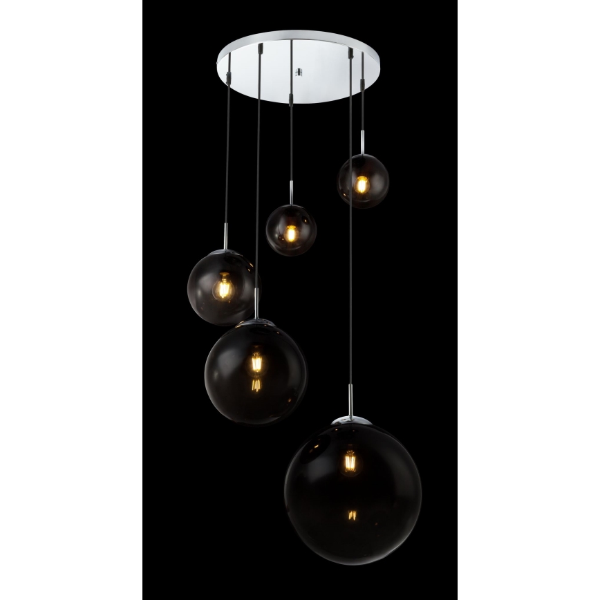 Globo - Suspension filaire 5xE27/40W/230V d. 65 cm
