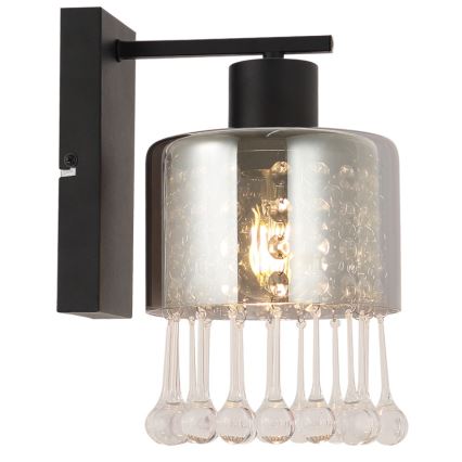 Globo - Wandlamp 1xE27/60W/230V zwart