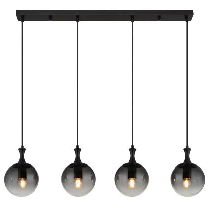 Globo - Hanglamp aan een koord 4xE27/10W/230V zwart