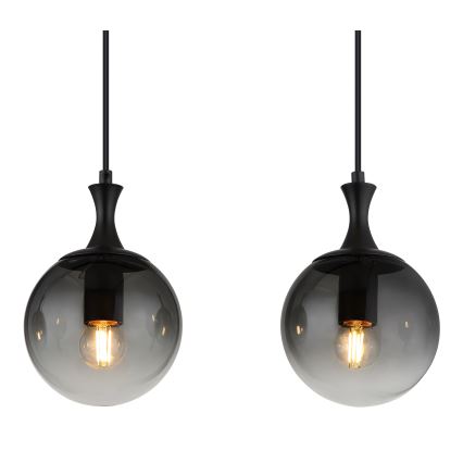 Globo - Hanglamp aan een koord 4xE27/10W/230V zwart
