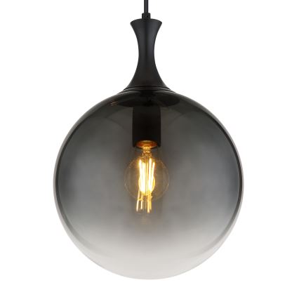 Globo - Suspension filaire 1xE27/10W/230V d. 25 cm noir