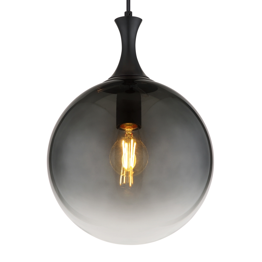 Globo - Suspension filaire 1xE27/10W/230V d. 25 cm noir