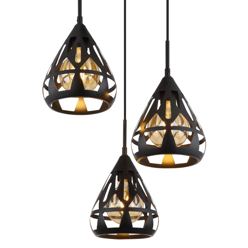 Globo - Hanglamp aan een koord 3xE27/40W/230V