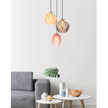 Globo - Suspension sur câble 3xE27/60W/230V Ø 45 cm