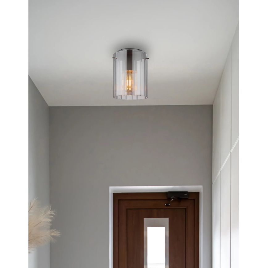 Globo - Plafondlamp 1xE27/40W/230V diameter 18 cm grijs