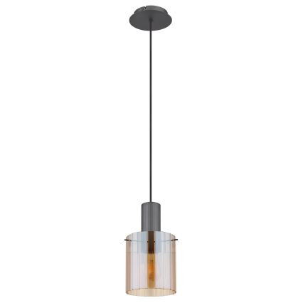 Globo - Suspension filaire 1xE27/40W/230V d. 18 cm marron