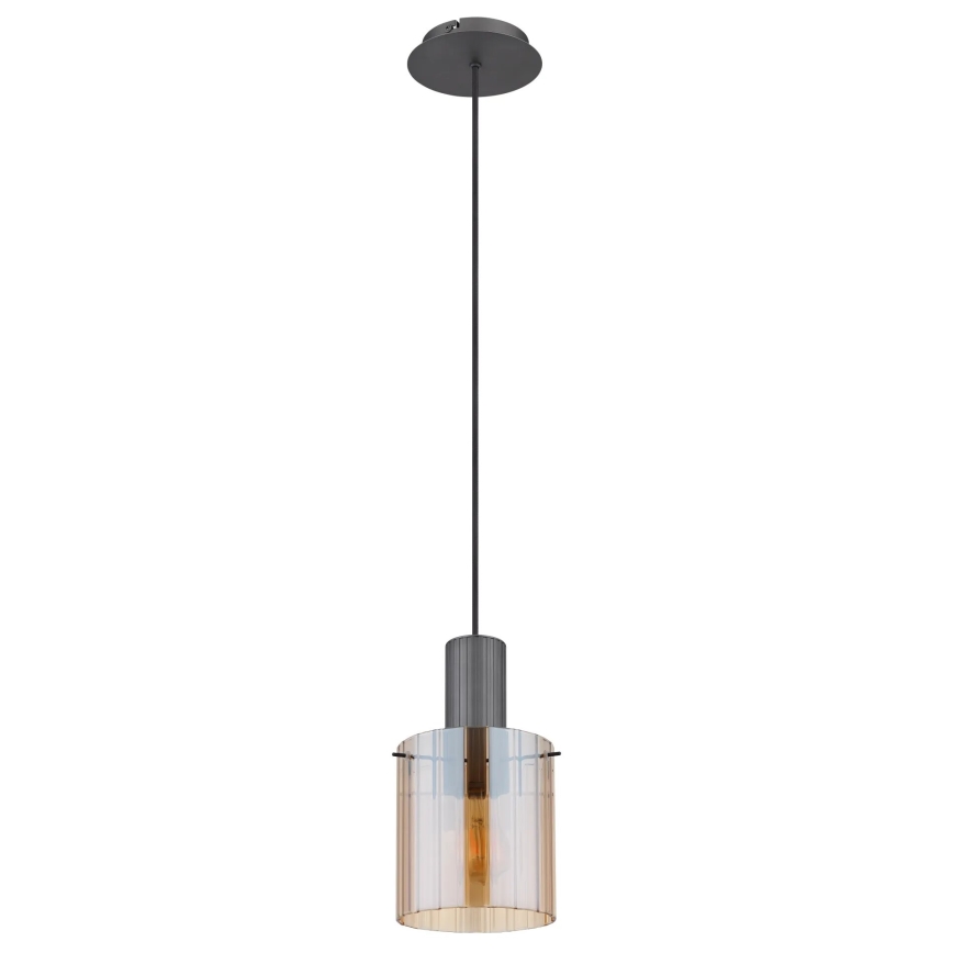 Globo - Suspension filaire 1xE27/40W/230V d. 18 cm marron