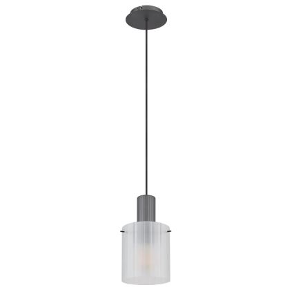 Globo - Hanglamp aan een koord 1xE27/40W/230V diameter 18 cm wit