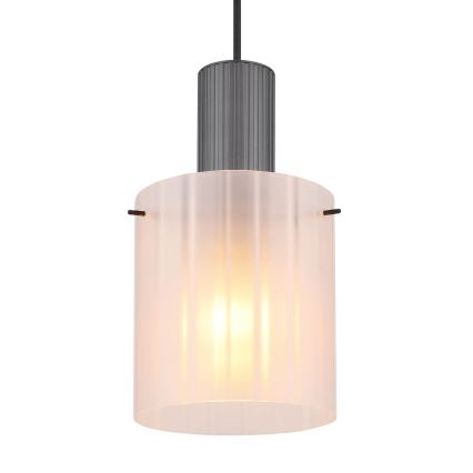 Globo - Hanglamp aan een koord 1xE27/40W/230V diameter 18 cm wit