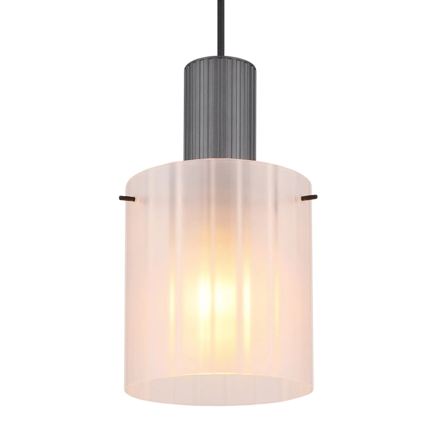 Globo - Hanglamp aan een koord 1xE27/40W/230V diameter 18 cm wit