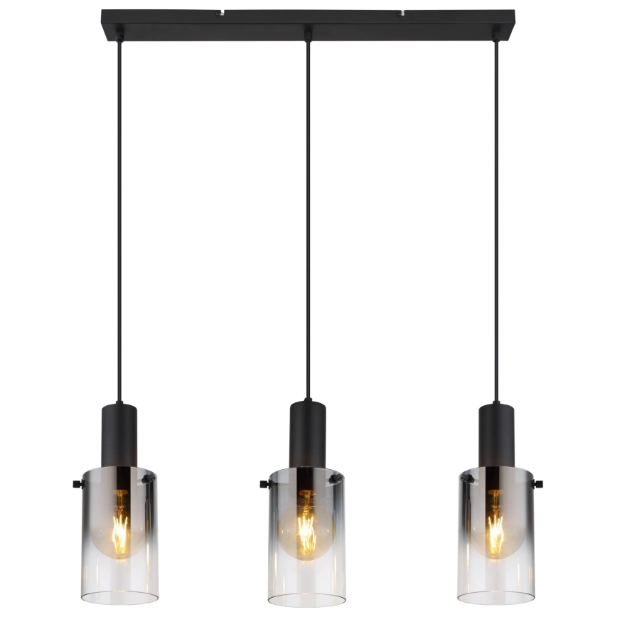 Globo - Hanglamp aan een koord 3xE27/40W/230V zwart