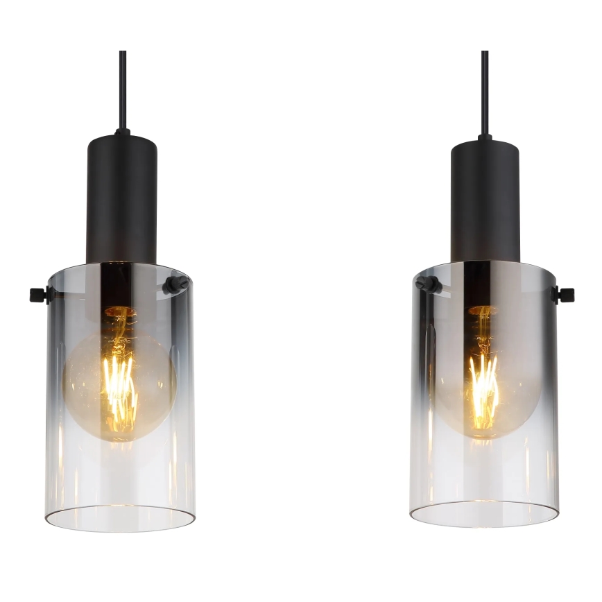 Globo - Hanglamp aan een koord 3xE27/40W/230V zwart