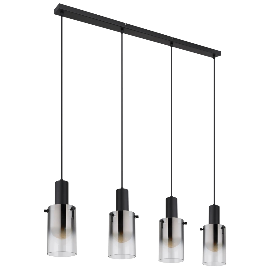 Globo - Suspension filaire 4xE27/40W/230V noir