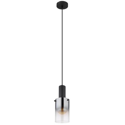 Globo - Suspension filaire 1xE27/40W/230V d. 12,5 cm noir