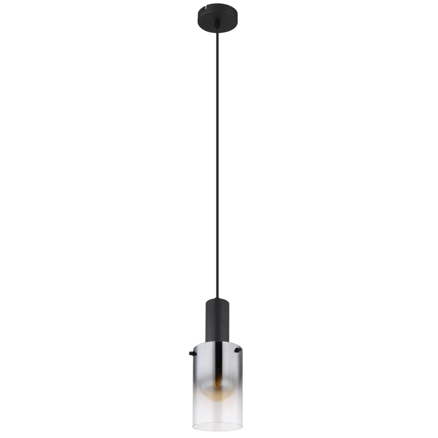 Globo - Suspension filaire 1xE27/40W/230V d. 12,5 cm noir