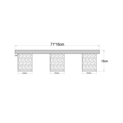 Globo - Plafonnier 3xE27/40W/230V