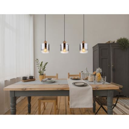 Globo - Hanglamp met kabel 3xE27/60W/230V