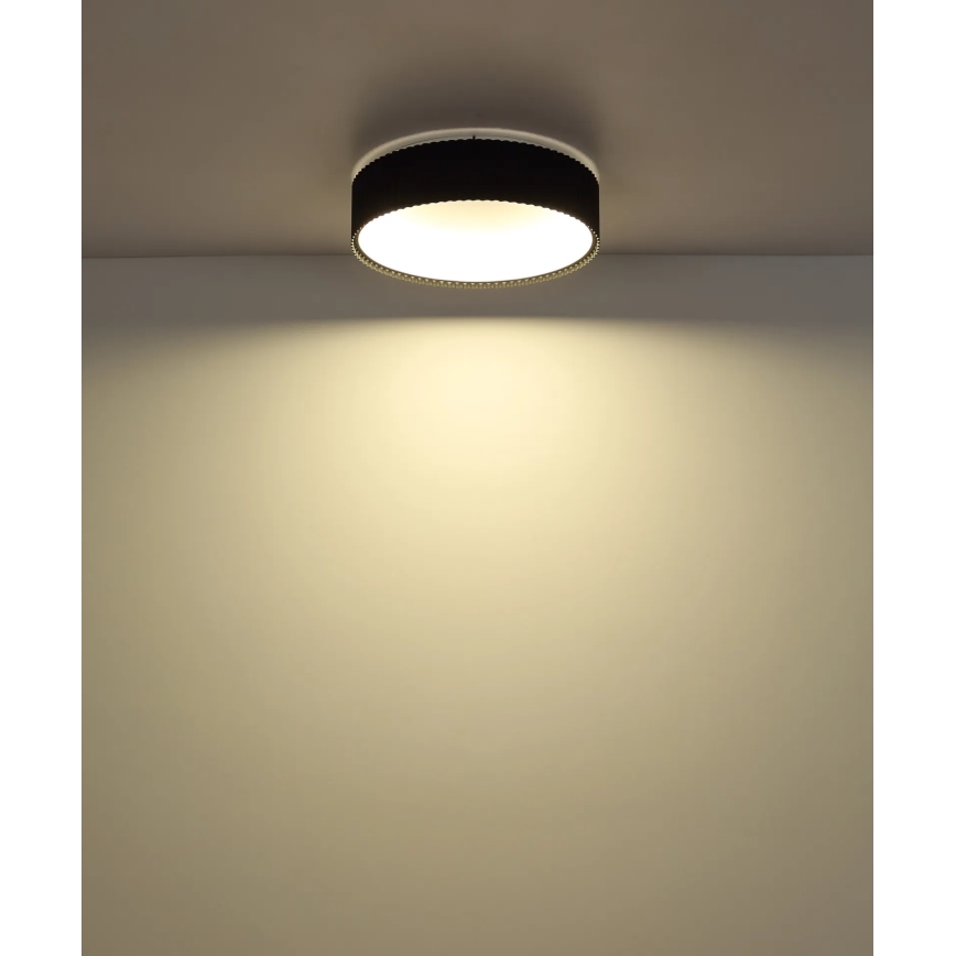 Globo - Plafonnier LED 45 W, 230 V, 2700/4000/6000 K, Ø 46 cm, noir