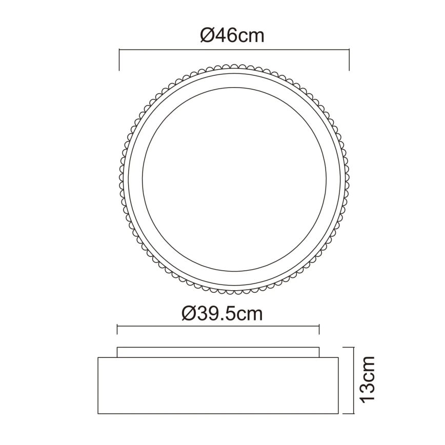 Globo - LED plafondlamp LED/45W/230V 2700/4000/6000K Ø 46 cm wit