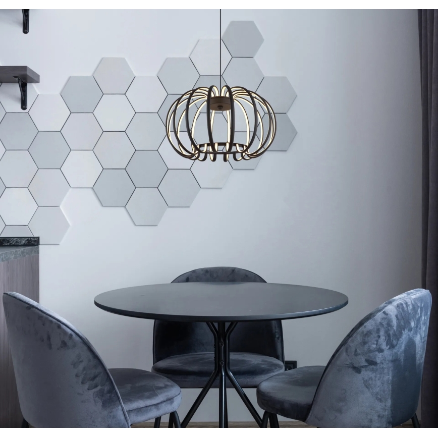 Globo - Lustre LED dimmable sur câble LED/40W/230V 3000K noir