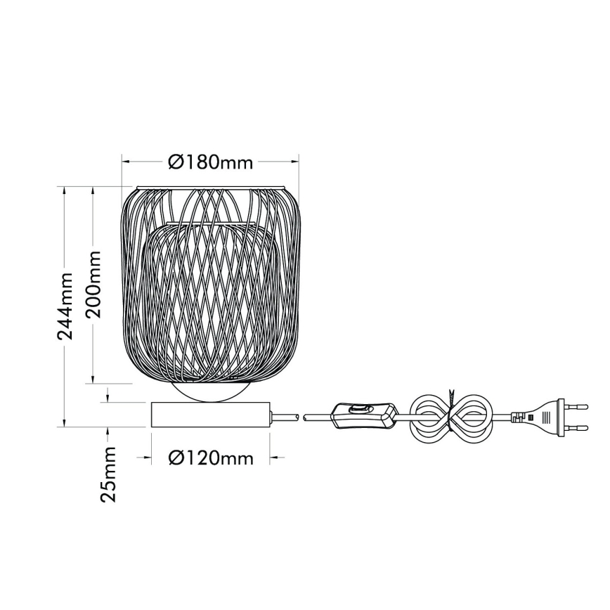 Globo - Lampe de table 1xE27/40W/230V