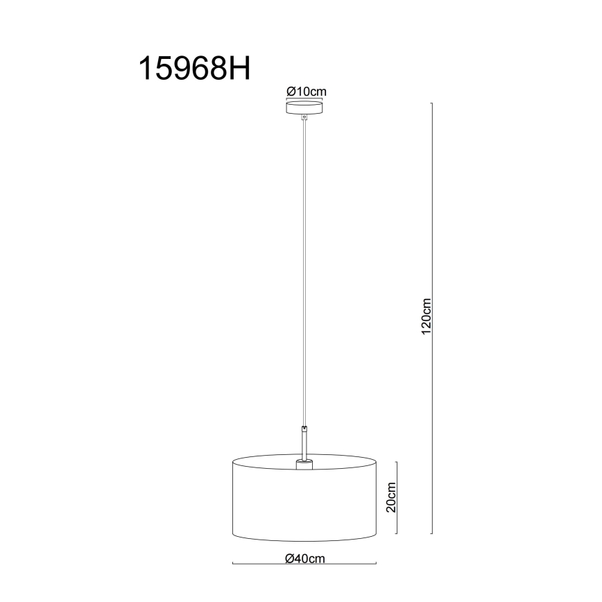 Globo - Lustre suspendu sur câble 1xE27/60W/230V