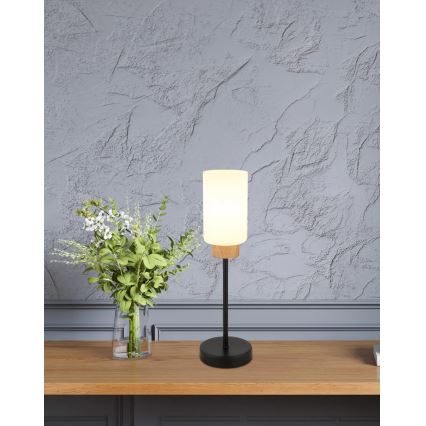Globo - Lampe de table 1xE27/60W/230V noire/blanche