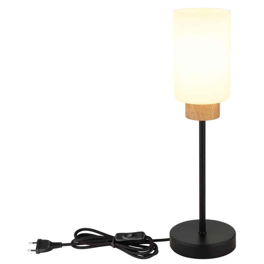 Globo - Tafellamp 1xE27/60W/230V zwart/wit