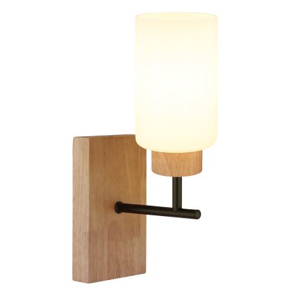 Globo - Applique murale 1xE27/60W/230V chêne/blanc