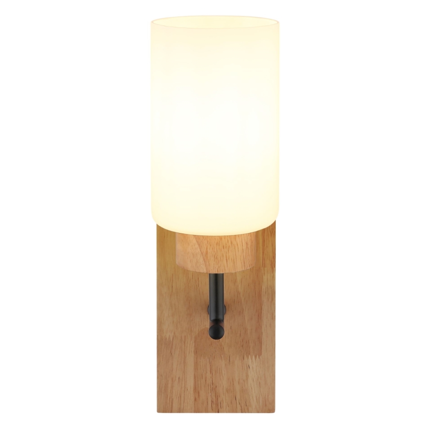 Globo - Wandlamp 1xE27/60W/230V eiken/wit