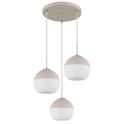 Globo - Hanglamp aan kabel 3x E27/60W/230V