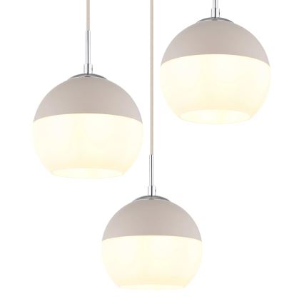 Globo - Hanglamp aan kabel 3x E27/60W/230V