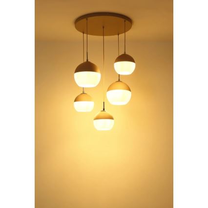 Globo - Hanglamp aan kabel 5xE27/60W/230V