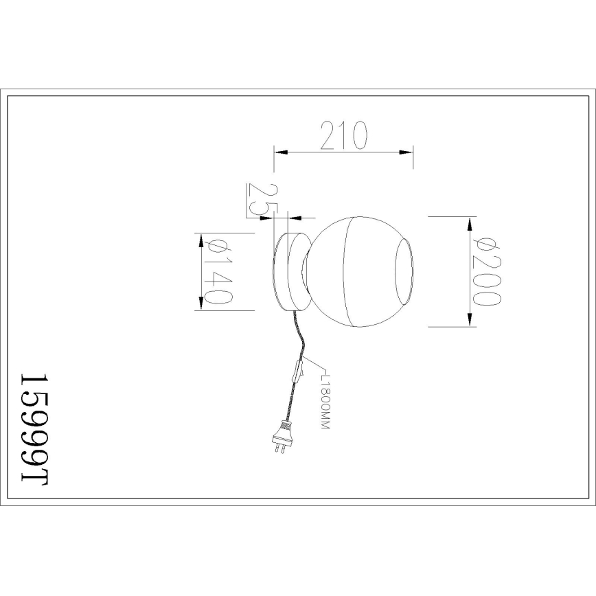 Globo - Tafellamp 1xE27/60W/230V