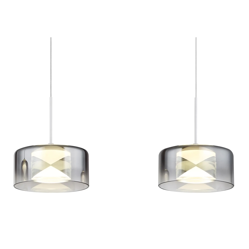 Globo - Suspension LED sur câble LED/24W/230V blanc/fumé