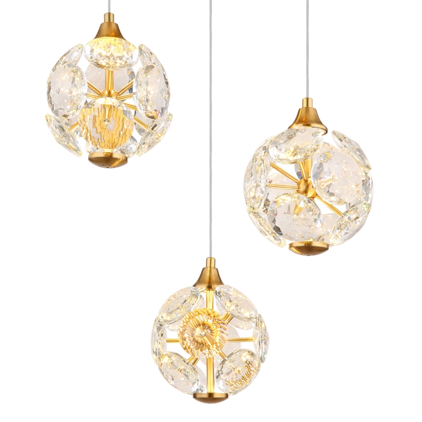 Globo - Suspension LED sur câble LED/24W/230V 3000K dorée