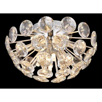 Globo - Plafondlamp 10xG9/7W/230V glanzend chroom diameter 39 cm