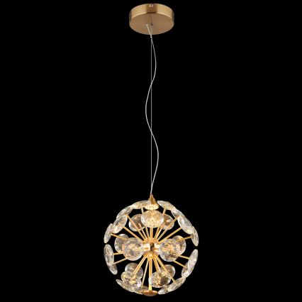 Globo - Suspension sur câble LED, 12W, 230V, 3000K, dorée
