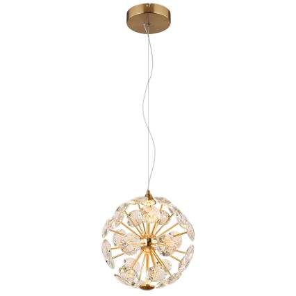 Globo - Suspension sur câble LED, 12W, 230V, 3000K, dorée