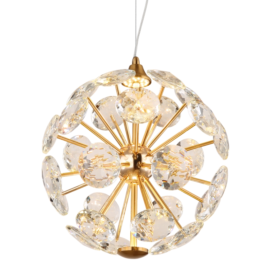 Globo - Suspension sur câble LED, 12W, 230V, 3000K, dorée