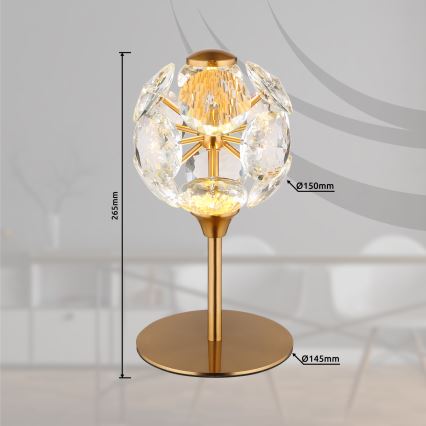 Globo - LED tafellamp LED/8W/230V 3000K goudkleurig