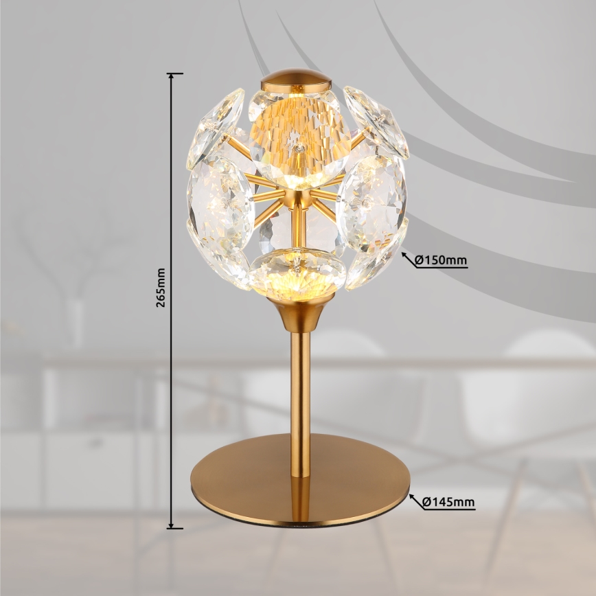 Globo - LED tafellamp LED/8W/230V 3000K goudkleurig