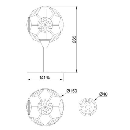 Globo - LED tafellamp LED/8W/230V